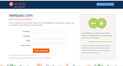 Desktop Screenshot of iwebseo.com